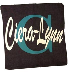 Monogram Name Throw Pillow Case